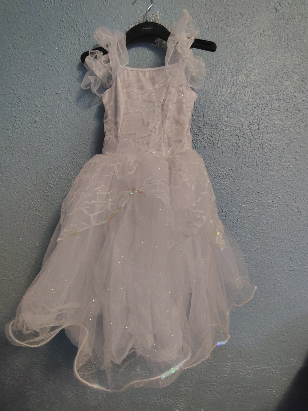 White Sparkle Fairy Dance Costume Dress